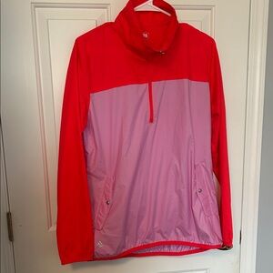 Adidas Two-Tone Red and Pink Jacket